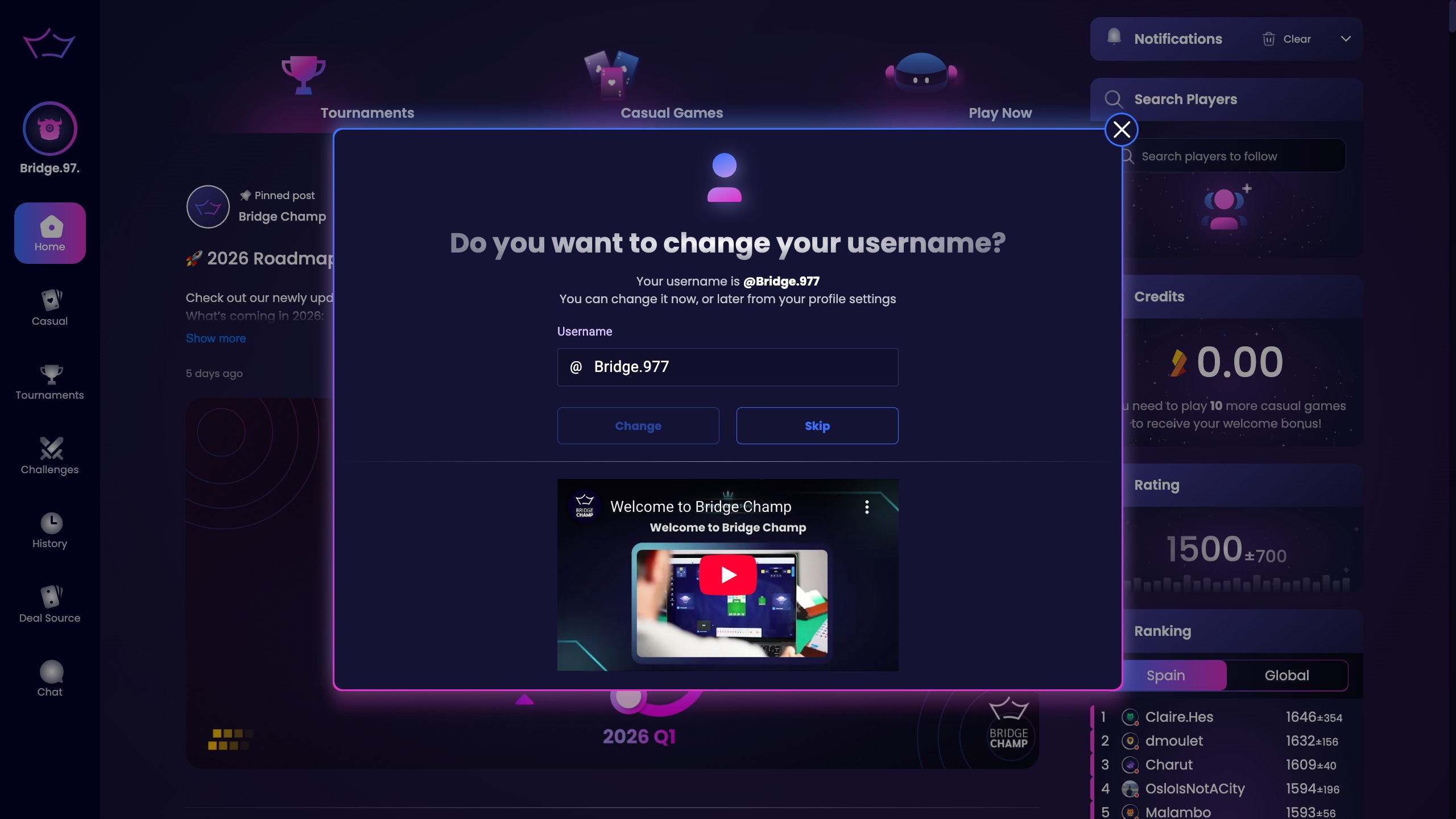 Create account screen 4
