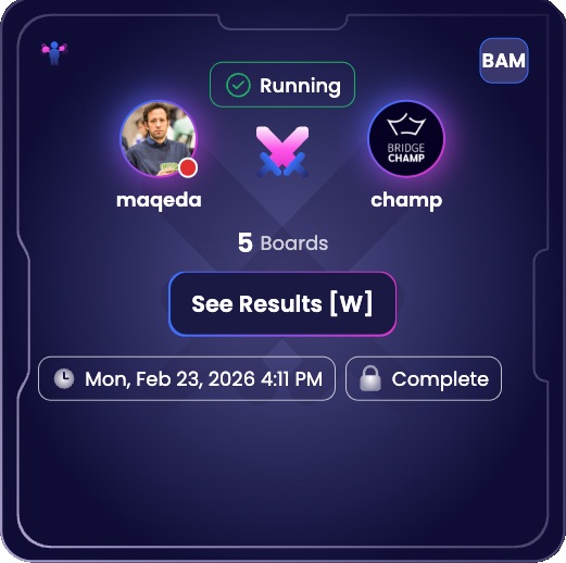 See Results button after completing a Beat the Champ challenge